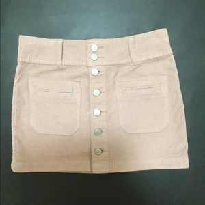 Free People Cord Mini Skirt Size 24